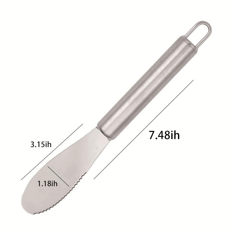 1Pcs Iron Spatula Durable for Cream Butter Jam Batter Mixing Scraping Baking Kitchen Tool