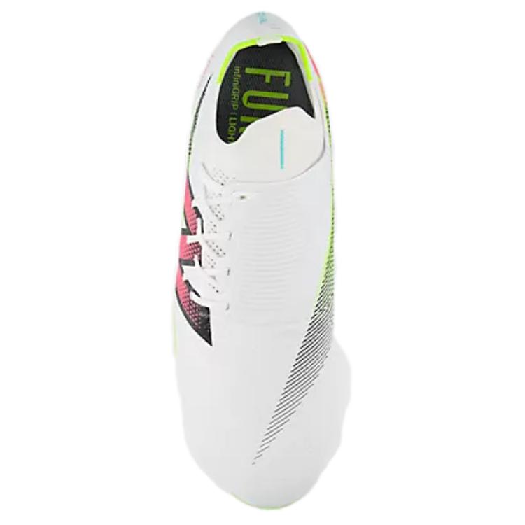 New Balance Furon Pro V7+ Comfortable Lightweight AG (Rubber Short Studs) Artificial Grass Soccer Shoes Unisex Soccer Shoes White Green SF1AH75