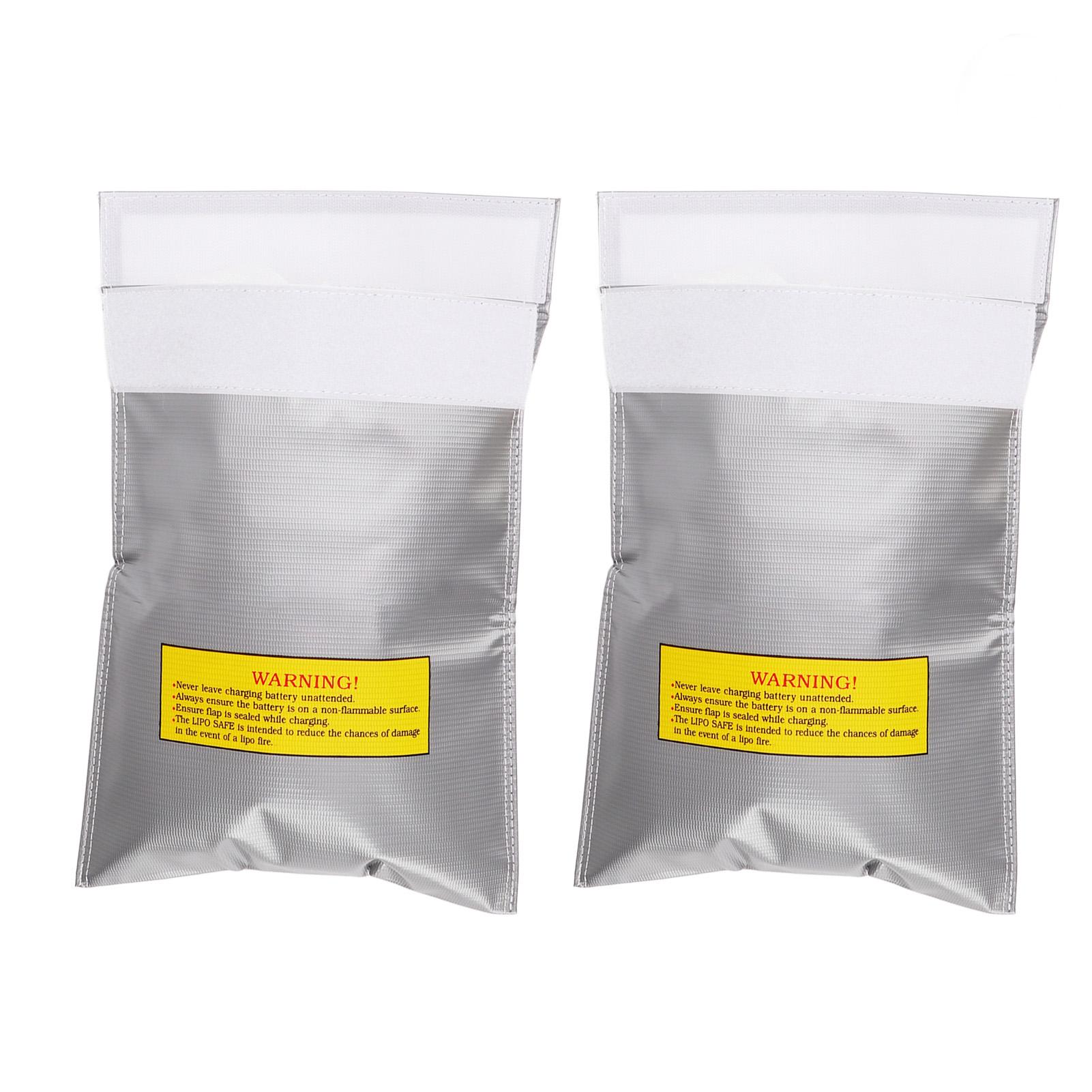 

2 шт. Безопасный пакет для хранения липо-аккумуляторов, огнестойкий, взрывозащищенный аксессуар