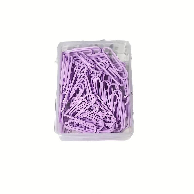 50pcs Paper Clip Metal Clips Memo Clip Bookmarks Stationery Office Accessories Card Decoration Document Data Storage Paper Clips