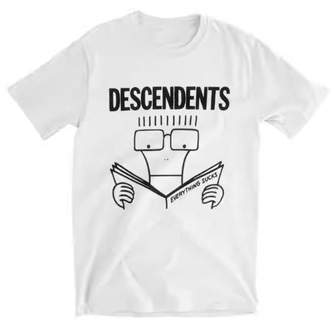 Descendents Hardcore Punk Rock European and American Style Street Loose Men's Cotton Printed Short Sleeve T-Shirt Top