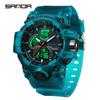 Trendy Unisex Luminous Waterproof Multifunctional Electronic Wristwatch for Students