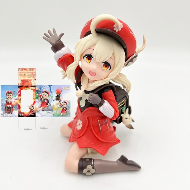16cm Genshin Impact Klee Anime Figure Genshin Impact Paimon Action Figure Qiqi /Keqing /Hu Tao Figurine Collection Model Doll Toys