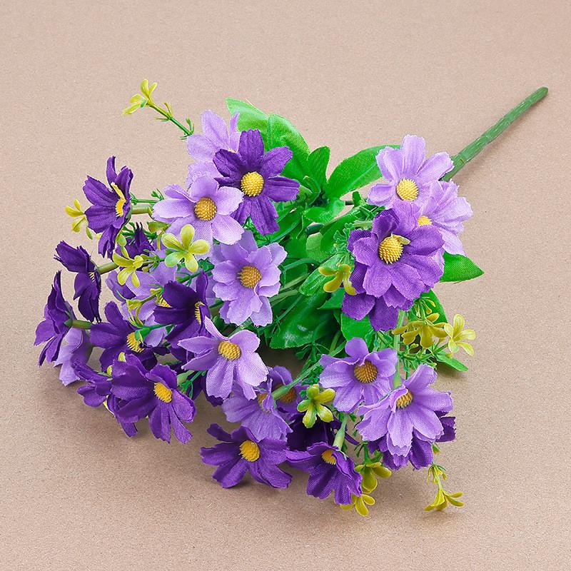 Silk Daisy Flower 28 Head Artificial Chrysanthemum For Garden Landscaping And Interior Decor