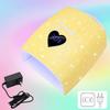 220W Rhinestone Dual Light Nail Lamp: Portable, Quick-Dry, Gel-Curing with No Blackening