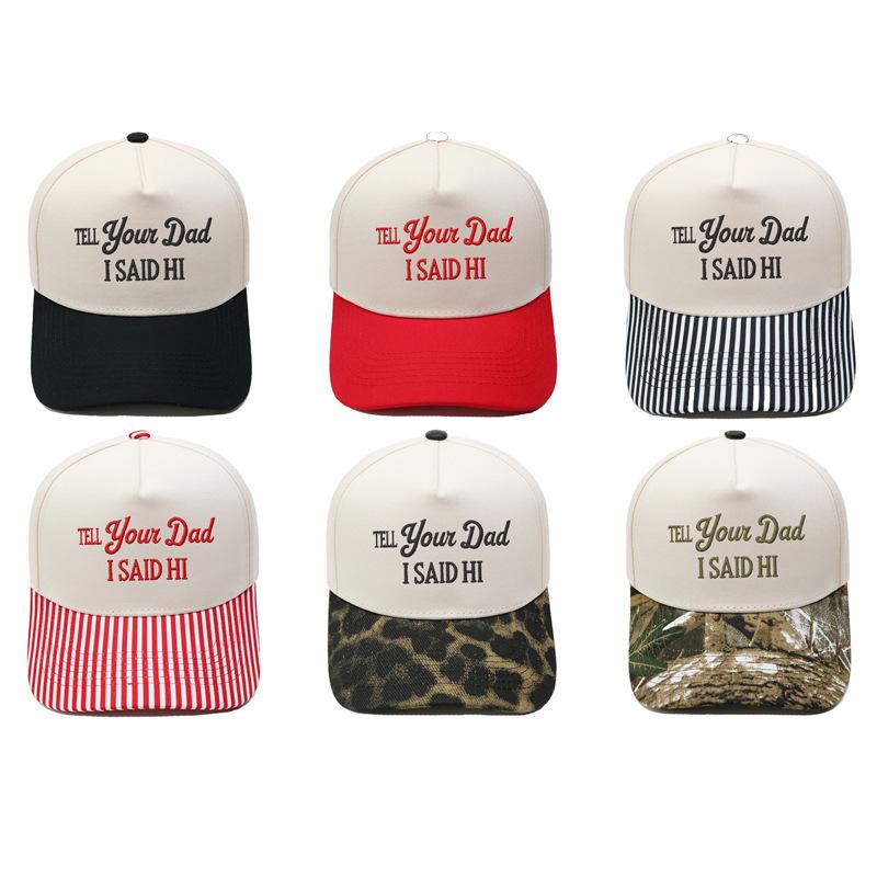 TELL YOUR DAD I SAID Hl Embroidery Color Matching Truck Driver Fun Shade Baseball Cap