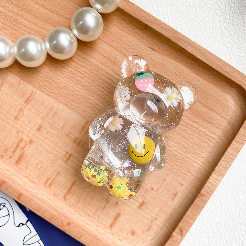 

Bear Airbag Bracket Flower Xiaoqing Fresh Air Paste Retractable Desktop Stable Support Creative Cute Portable