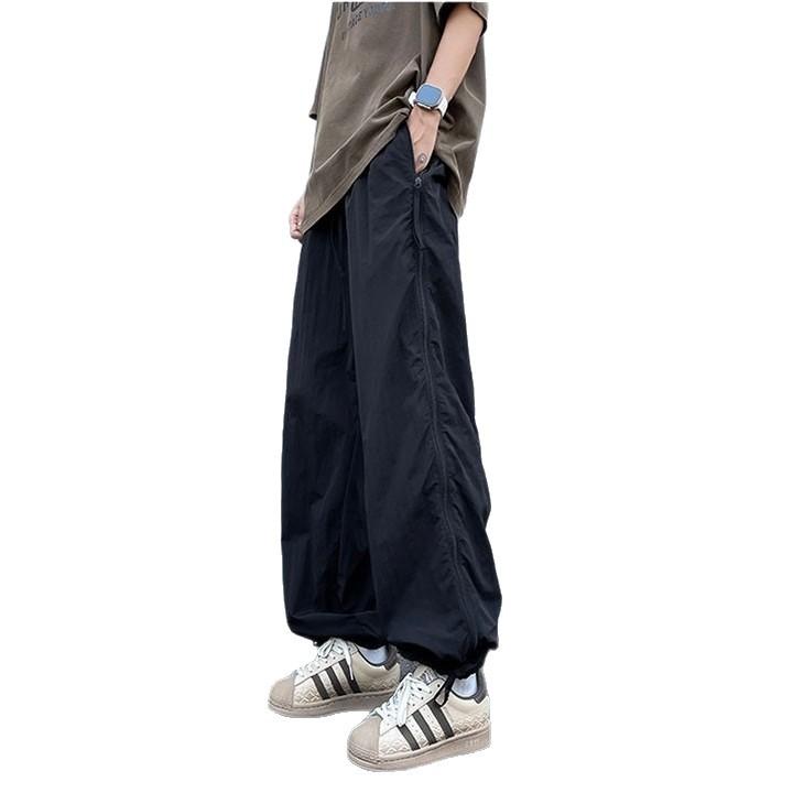 Mesh Ice Silk Quick-drying Pants Men's Summer Thin Side Zipper Overalls Outdoor Professional Hiking Pants