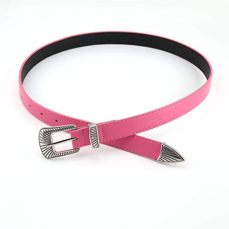 High-quality Faux Leather Women's Retro Belt Fashionable Simple Decorative Waist Belt Vintage Chic Belt