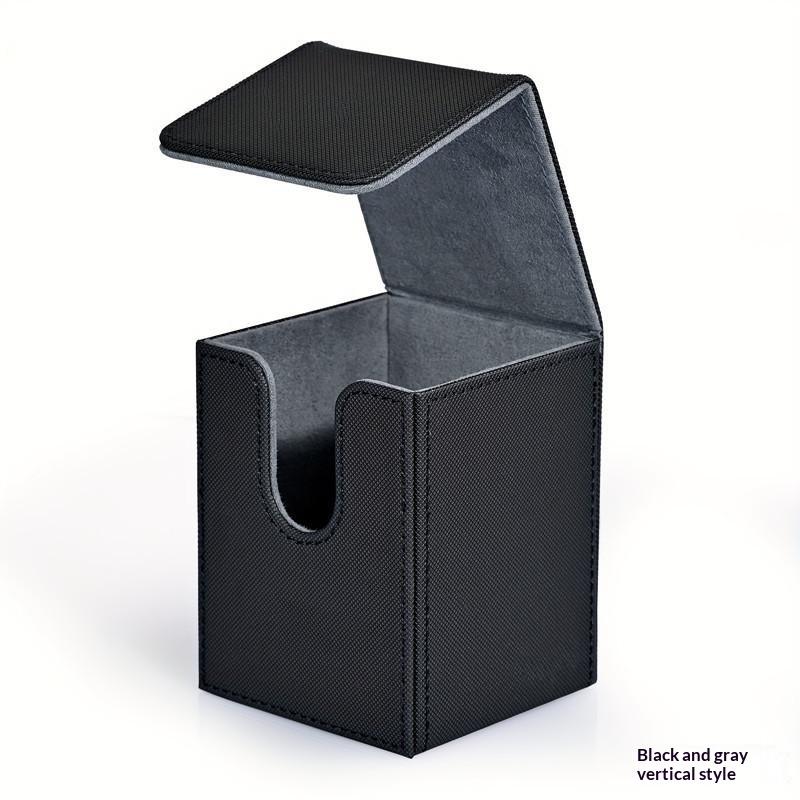 Card Deck Box Pu Leather Trading Card Case Magnetic Storage Holder Fits 100+ Sleeved Cards For Tcg Ccg Game Cards Organizer
