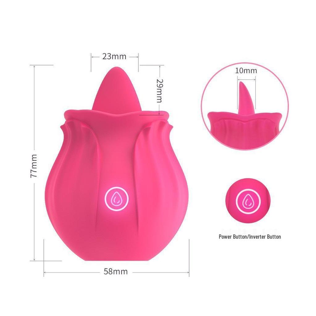 Best-Selling Rose Tongue Vibrator: Erotic Flower-Inspired Pleasure for Women