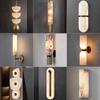 Spanish Natural Marble Wall Lamp for Hotel Guest Rooms