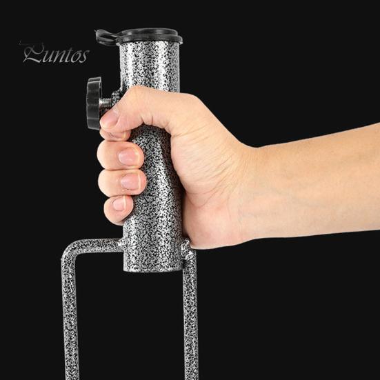 Patio Umbrella Holder Ground Stake Adjustable Heavy Duty Metal Outdoor Garden Beach Umbrella Parasol Flagpole Stand Base Umbrella Accessories