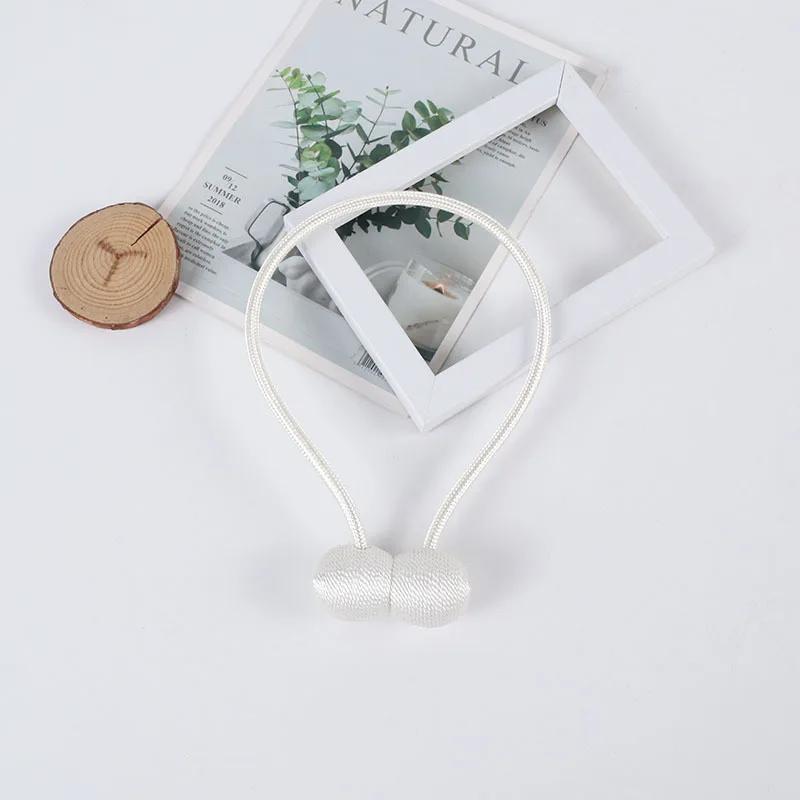 1/2/4Pcs Magnetic Ball Curtain Tiebacks Tie Rope Accessory Rods Accessoires Backs Holdbacks Buckle Clips Hook Holder Home Decor