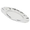 Stainless Steel Round Dinner Plate Dish Food Fruit Snacks Tray Tableware Kitchen Accessory7in