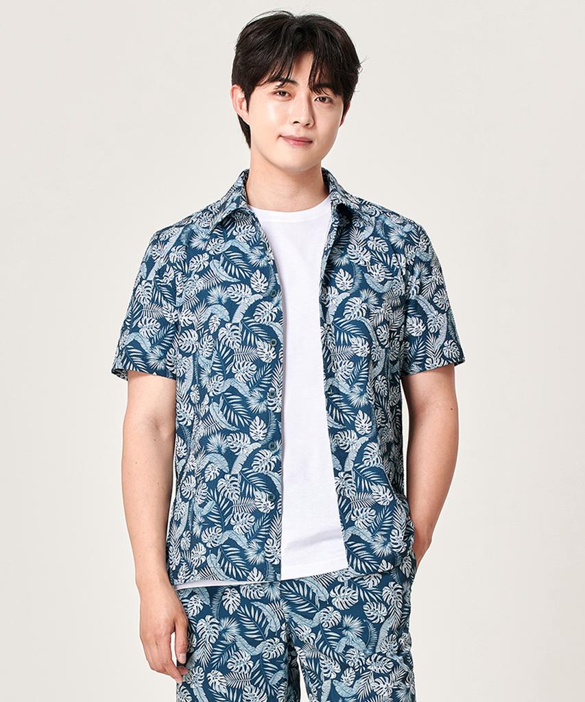 BILTMORE Men'S Tropical Pattern Shirt