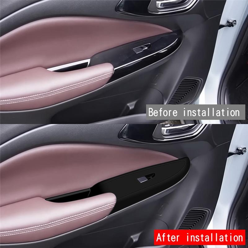 Window Glass Lift Panel Frame Car Window Silicone Control Button Frame Car Interior Accessories For Suzuki Fronx 2024 RHD чёрный