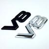 IEEA7 3D ABS  Black Chrome Car Rear Trunk Fender Side Emblem Badge V8 Sticker For VW Toyota Jeep Land Rover Car Acceesories