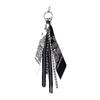 Keychain Pendant Hop Style Paisley Printed Kerchief Tassel Ornament for Unisex Pants Backpacks Metal Keychain for Biker