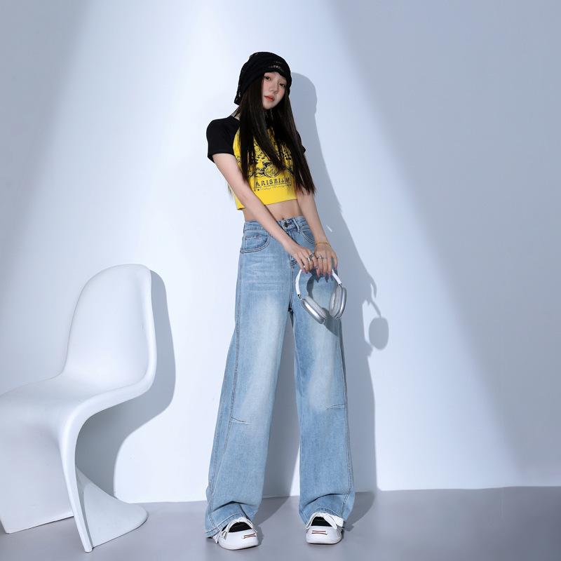 Wide-leg Jeans Women's Spring High Waist Wide-leg Jeans Women's Jeans Loose Straight Jeans Wide-leg Trousers Women