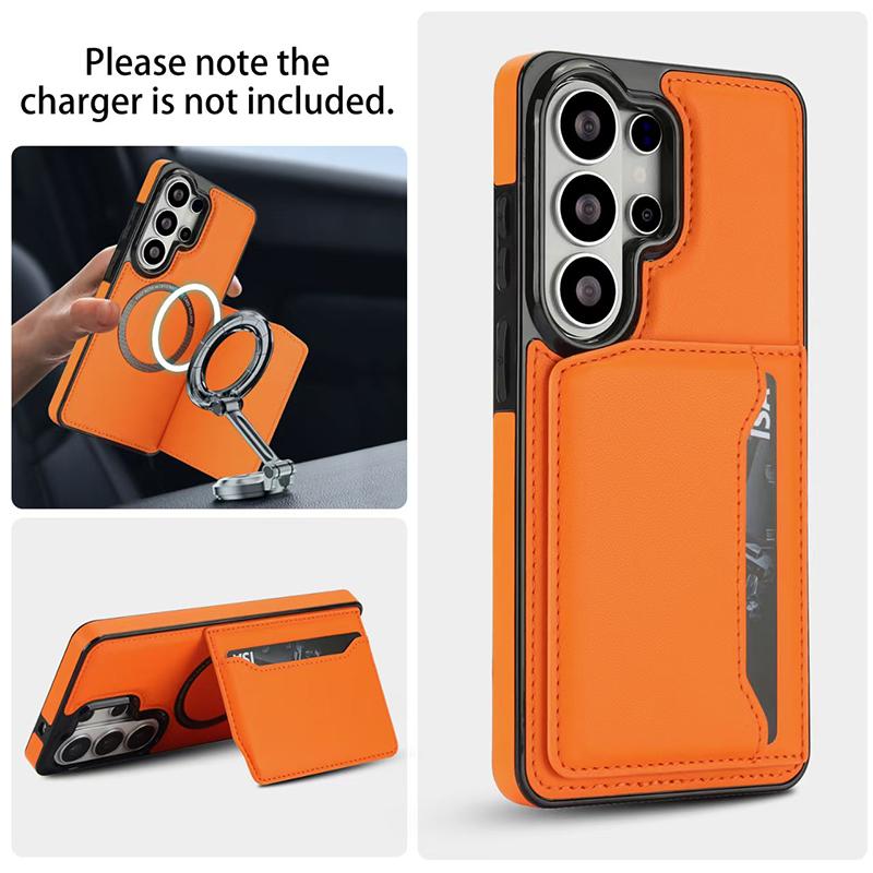 For Samsung Galaxy S26Ultra S22 S24 S23 S25 Plus FE A16 A17 A26 A36 A56 A57 Multifunctional Card Slot Holder Magnetic Phone Case