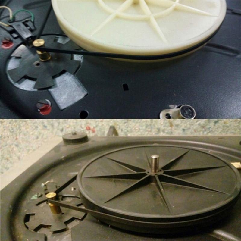 Durability Rubber Turntable Belt Replacement Smooth Operate Recorder Rubber Belt for Repair Belt-Drive Turntables