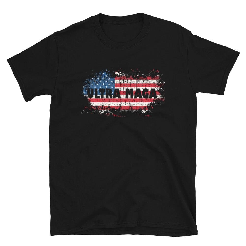 Ultra Maga Proud Distressed FUs Flag Design Ultra-Maga T-Shirt S