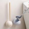 Soft Hair Wall-Mounted Toilet Brush Double-sided Toilet Cleaning Brush Set  Household