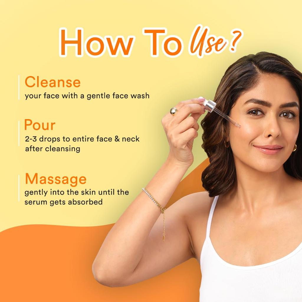 Lacto Calamine Vitamin C Face Serum 30ml Pack of 1 for Brightening, Hydration & Skin Glow