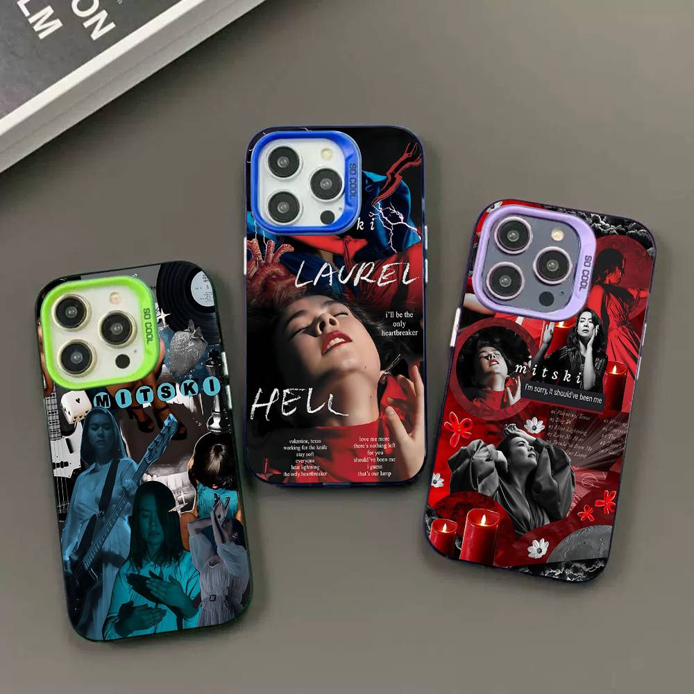 Singer M-Mitski Phone Case Color Silver Shell For IPhone 17 16 15 14 13 12 11 Pro Max Plus