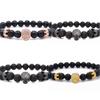 1pc Retro Black Zirconia Charm Skull Beads For DIY Men Jewelry Accessories