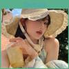 Elegant Summer Lace Edge Sun Hat For Women With Breathable Design For Full Face Coverage