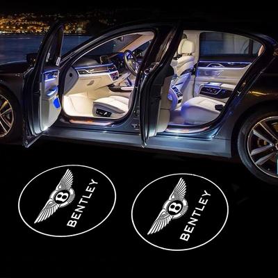 For New Bentley Flying Spur Continental GT Bentayga Mulsanne 2pc Car Door Welcome Light Led HD Projector Lamp Auto Accessories