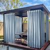 Window Screen Terrace Outdoor Pavilion Light-Filtering Sheer Curtain Outdoor Curtain Waterproof Sheer Curtain