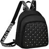 Chic Stylish Studded Backpack Multi-Color Quilted Adjustable-Strap Lightweight for Daily Commute Casual Functional Stylish Bag