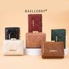 Baellerry Fashion Short Wallets for Women Artificial Leather Tri-fold Purse Classic Card Holder Money Bags