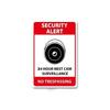 Tin Sign No Trespassing Warning Sign 24 Hour Video Surveillance Metal Board Poster Bar Home Decor Plate Warn Signs Wall Plaques