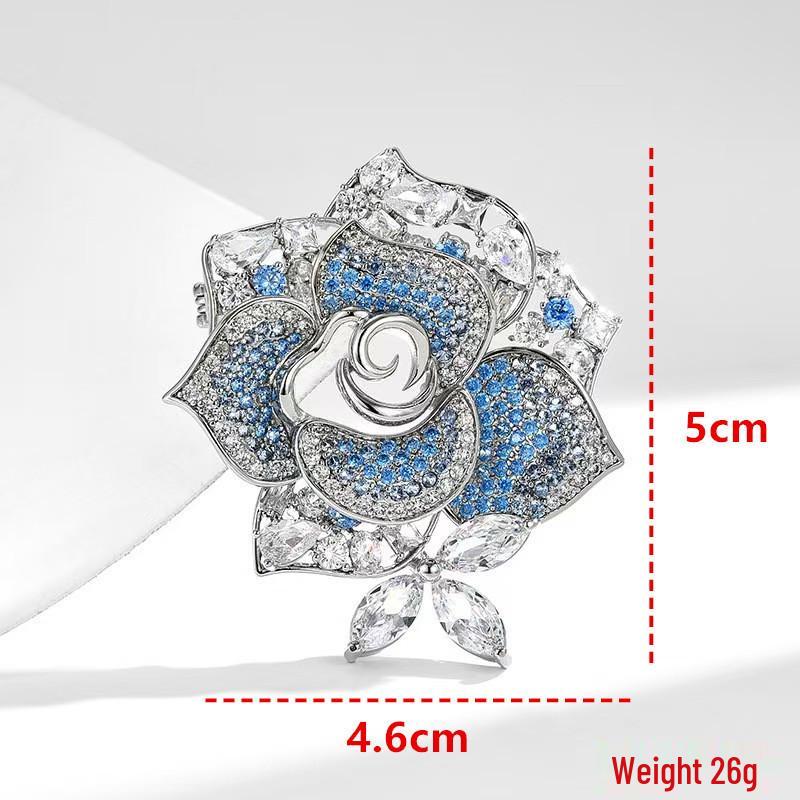 Exquisite Butterfly Rhinestone Brooch - Versatile 3D Floral Alloy Accessory for Women