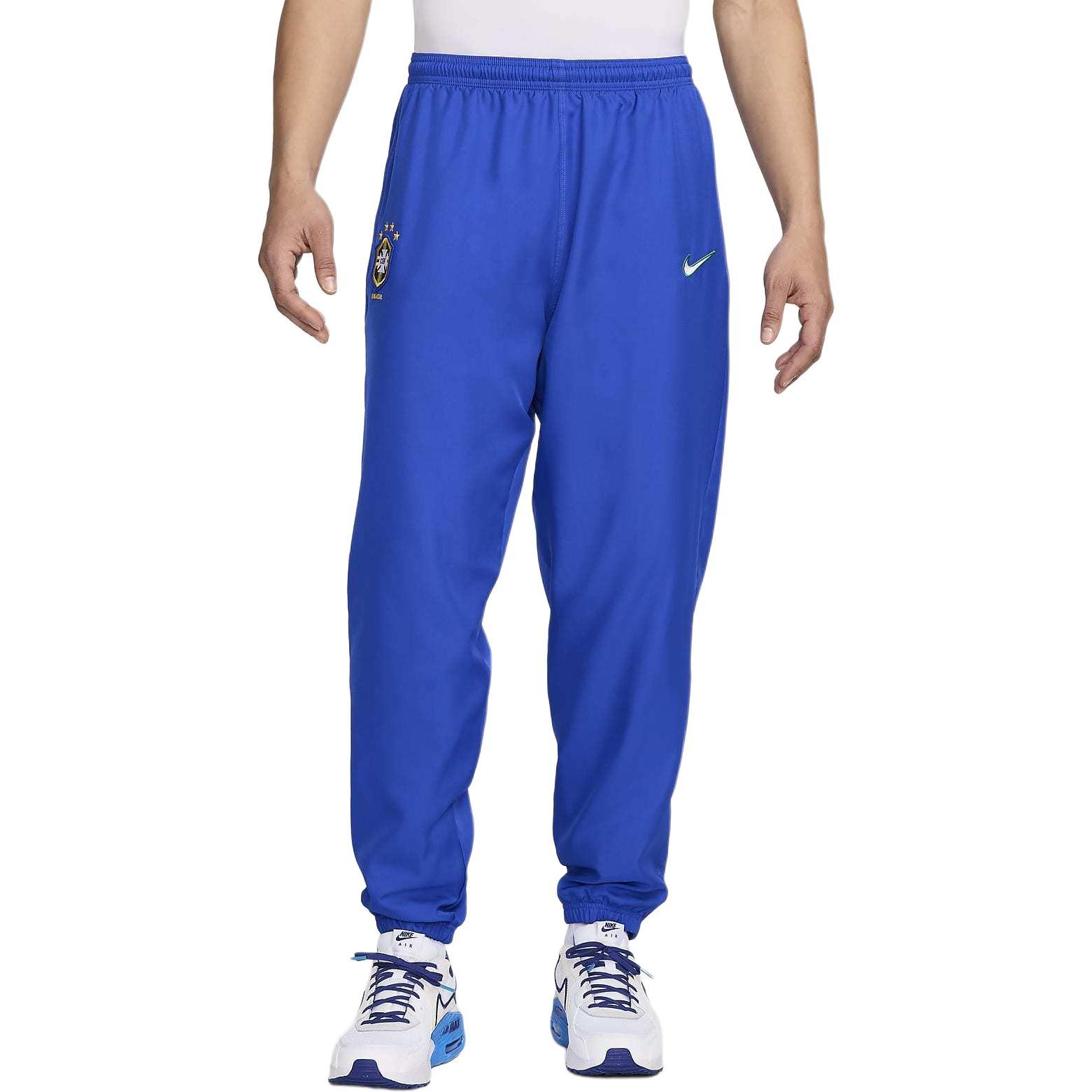 Nike Brazil 1998 Reissue Soccer Replica Track Pants Lyon Blue Men s FZ6716-438 XXL