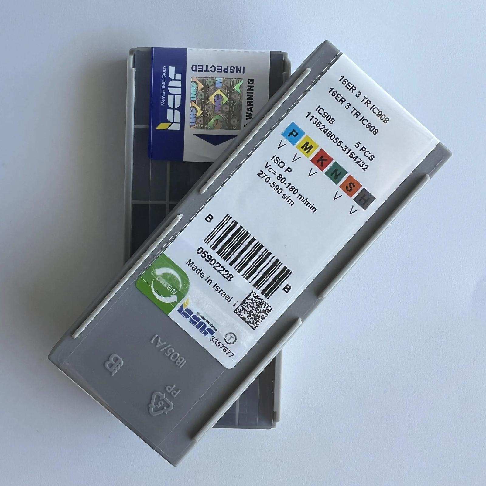

ISCAR / 16ER3TR IC908 /Industrial indexable carbide inserts 10 Pcs