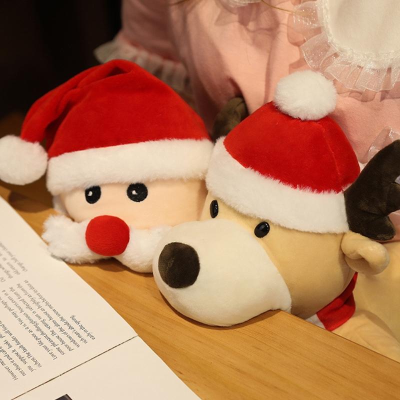Weihnachts-Handpuppe Weihnachtsmann Plüschtier Niedlicher Lustiger Elch Schneemann Party Feiertag Festival Geburtstagsgeschenk für Kinder