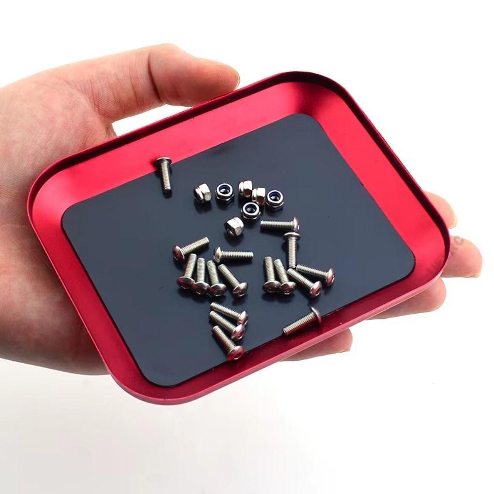 2PCS Multipurpose Magnetic Screw Tray Plate Aluminum Zinc Zinc Alloy Screws Disk Storage Plate  Automotive