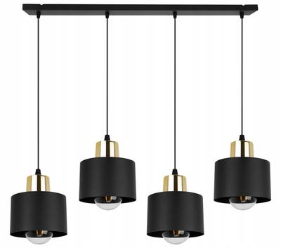 LUMINÁRIA DE TETO MODERNA LÂMPADA LED PRETA