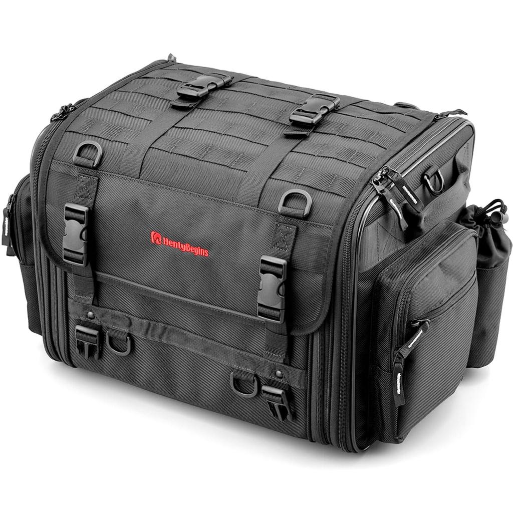 Henly Begins Daytona Motorcycle Seat Large Large Camping 96721 Black Bag, Basic, (44-60L), Capacity, & Touring, DH-719 [BASIC],