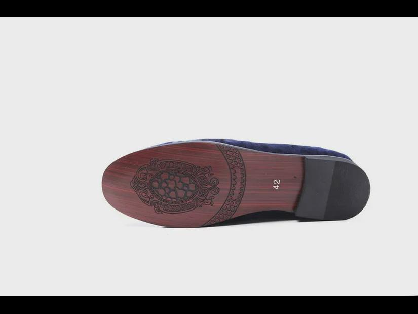 Men's Embroidered Slip-On Loafers: Summer Breathable Round-Toe Casual Shoes