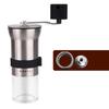 Manual Coffee Grinder with Stainless Steel Body Adjustable Ceramic Burr Portable Mill for Espresso French Press