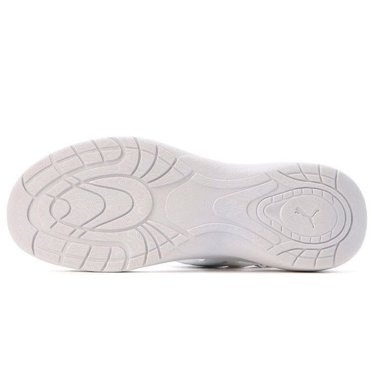 PUMA Sportie Sandal Women White Metallic Silver Black 381172-02