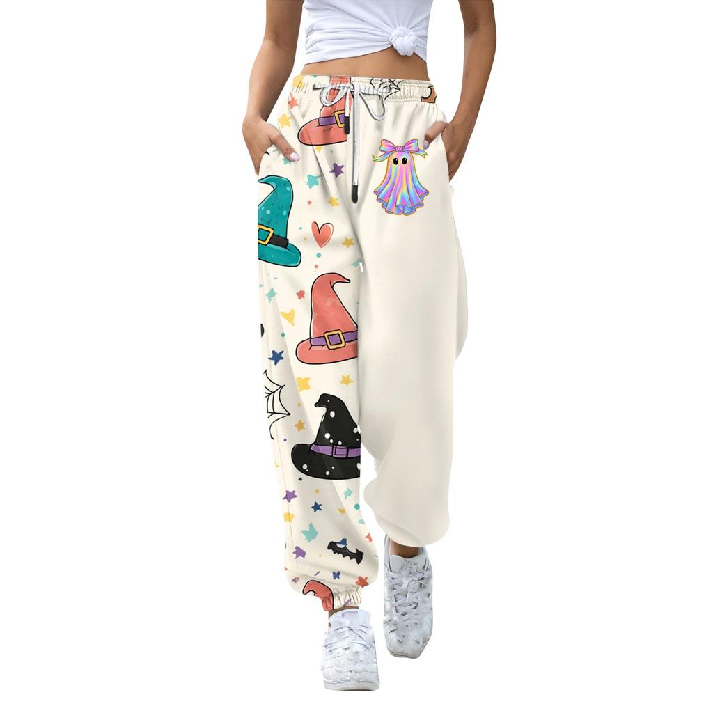 Lässige Jogginghose für Damen mit Halloween-Print