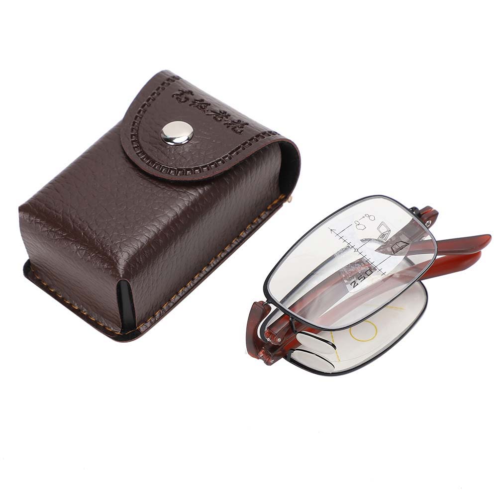 Folding Visual Fatigue Relief Multifocal Reading Glasses Anti Blue Rays Presbyopic Glasses ﹢150