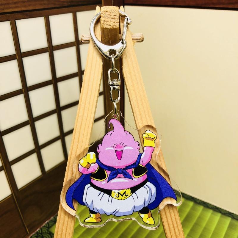 Anime  Z Keychain Acrylic Pendant, Son Goku Trunks Buu Piccolo Key Ring, Cartoon Cosplay Bag Purse Accessories Gift